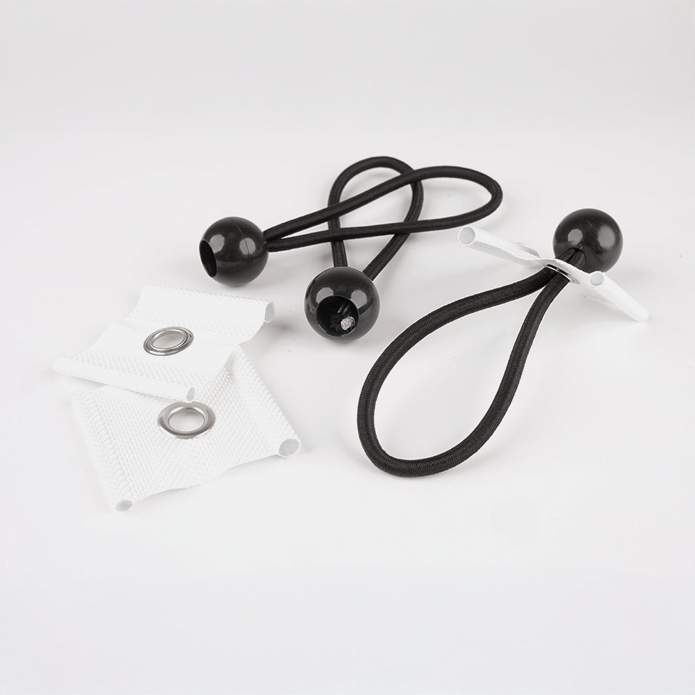 AlohaTuch® 3 Kederösen 5/6 mm &amp; 7/8 mm + 3 Zeltspanner