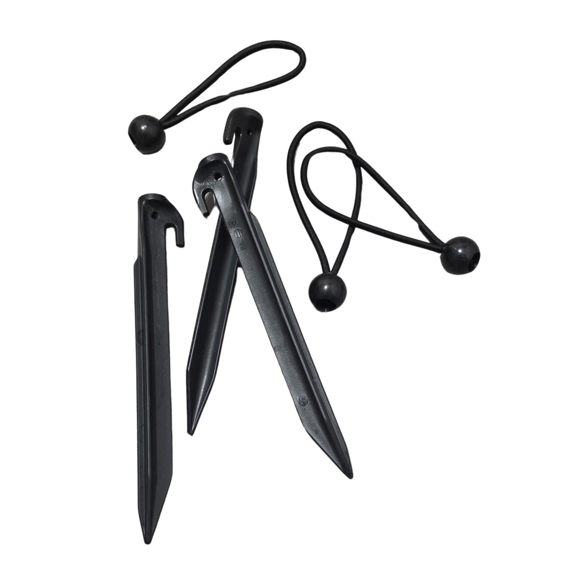 Heringe &amp; Zeltspanner - jeweils 3 Stück