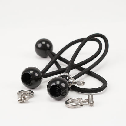 Set - Keder Kit - 3 Keder End Stoppers &amp; 3 Tent Tensioners