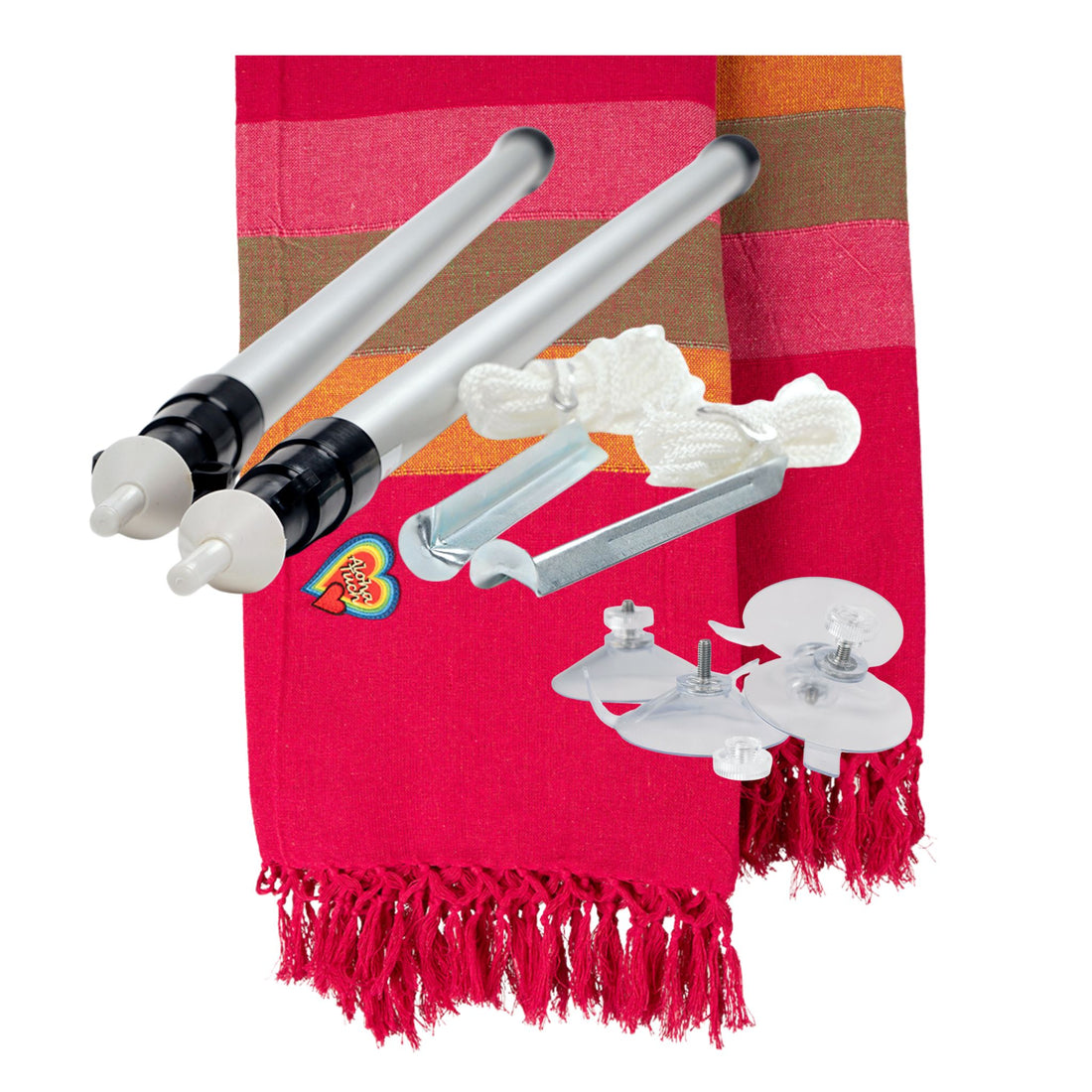 Set - AlohaTuch®-Saugi with suction cups incl. tent poles &amp; accessories