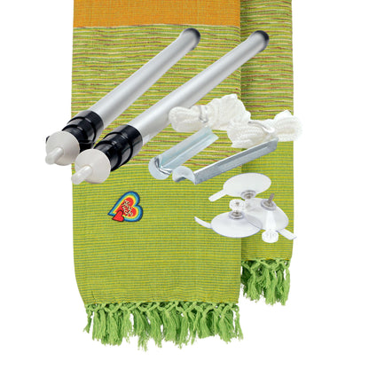 Set - DELUXE AlohaTuch®-Original, magnetisches Campingtuch inkl. Zeltstangen &amp; Zubehör