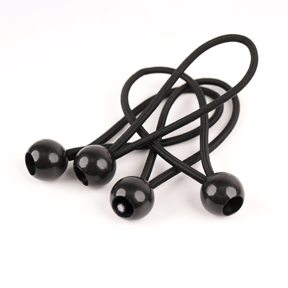 4 tent tensioners - black, 15 cm long