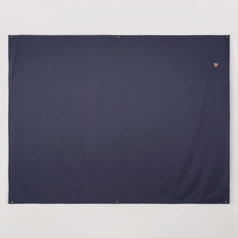 Set - Classic AlohaTuch®-Original 2.70 m wide, solid color, incl. 3 tent poles &amp; accessories