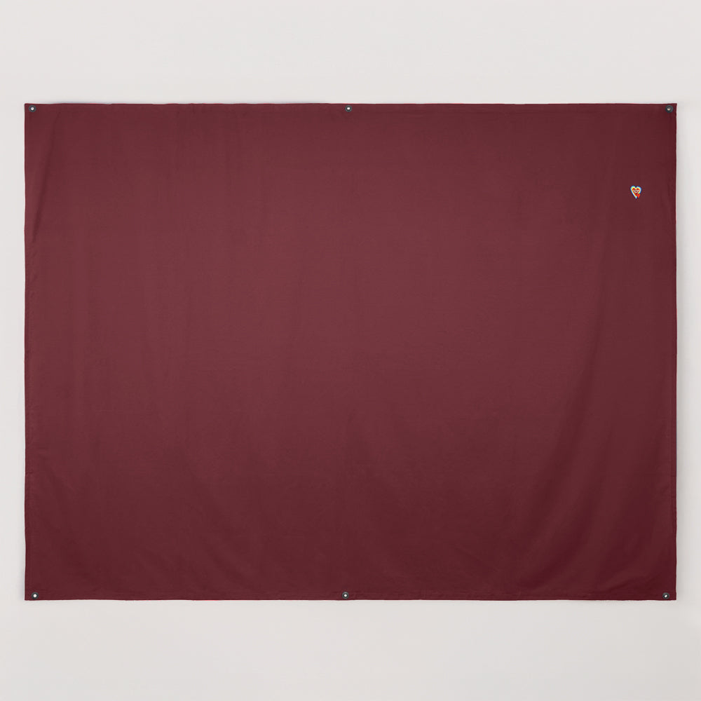 Set - Classic AlohaTuch®-Original 2.70 m wide, solid color, incl. 3 tent poles &amp; accessories