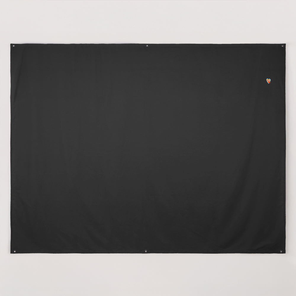 Set - Classic AlohaTuch®-Original 2.70 m wide, solid color, incl. 3 tent poles &amp; accessories