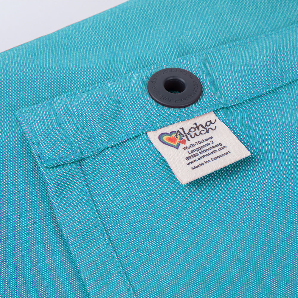 Set - AlohaTuch®-Original Platschi 3.10 m, water-repellent, incl. tent poles &amp; accessories