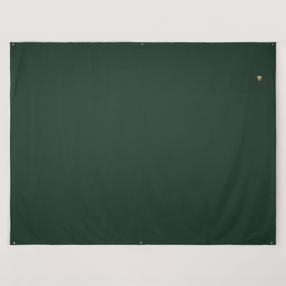 Set - Classic AlohaTuch®-Original 2.70 m wide, solid color, incl. 3 tent poles &amp; accessories